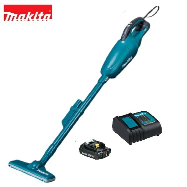 当店だけ！バッテリー充電器も1年保証! マキタ 18V コードレス 掃除機 青 カプセル式 CL181FDZ + 軽量バッテリー BL1820B + 静音充電器DC18SD 充電式 クリーナー リチ