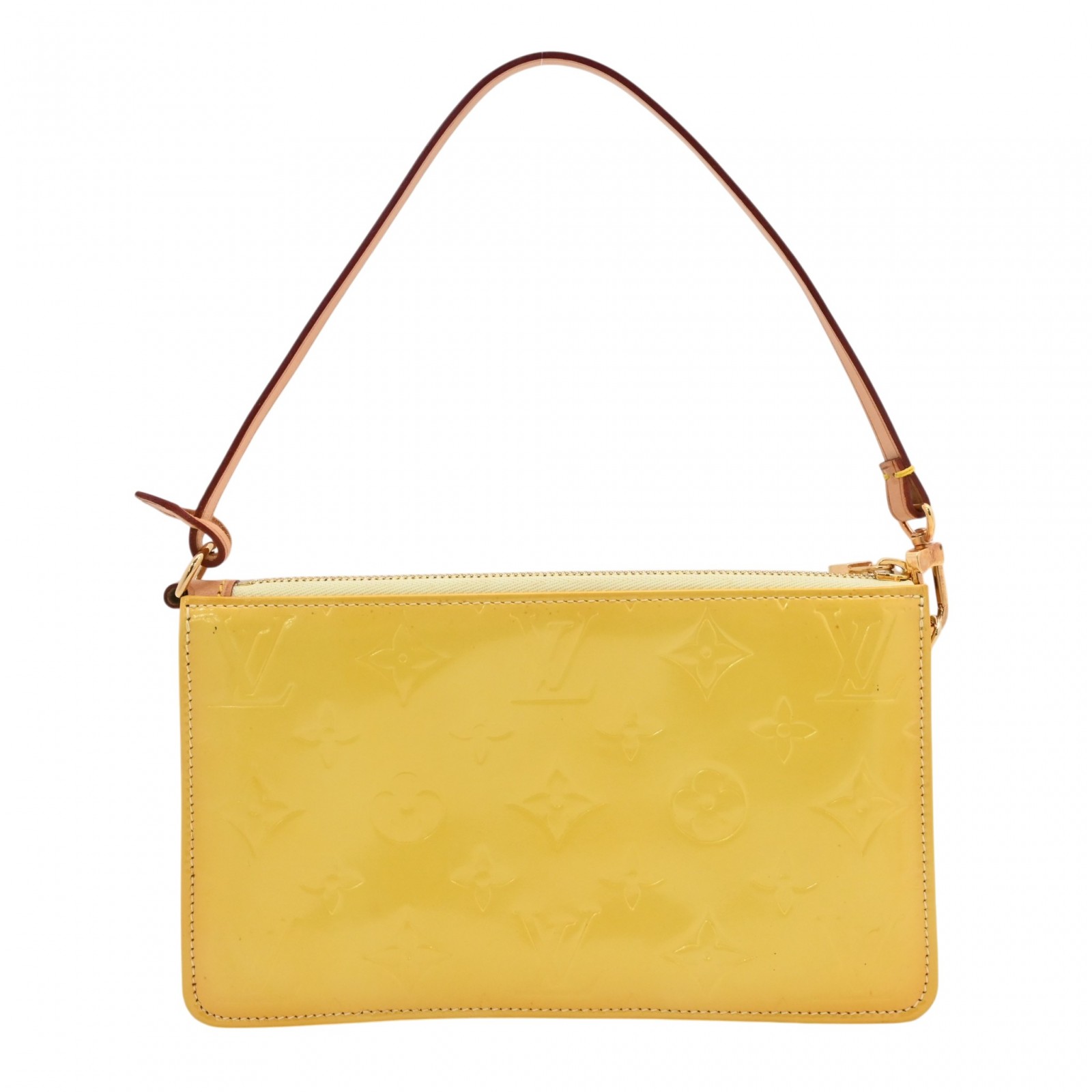 ルイヴィトン モノグラム ヴェルニ レキシントン ハンドバッグ イエロー ゴールド金具 Bランク lv7828ff