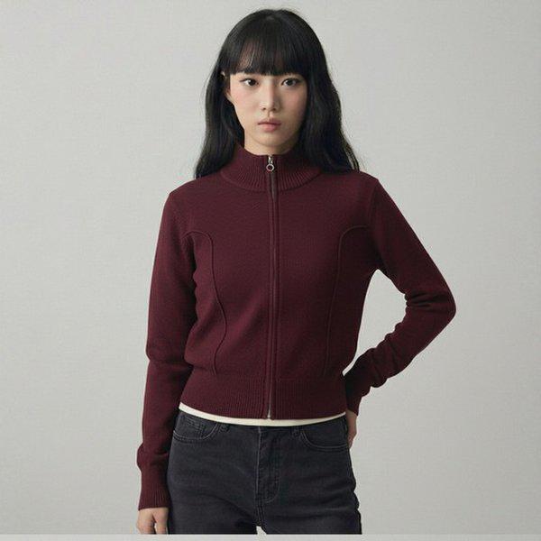 女性ハイネックジップアップカーディガン 10540-140-865-37X-SH