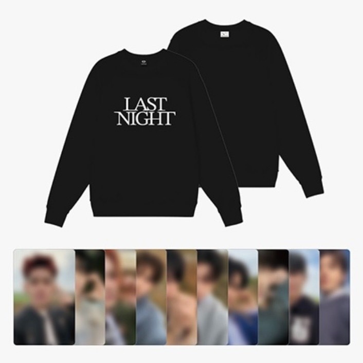 【国内発送】【公式】 treasure 【スイートTシャツ＆フォトカード10枚セット】 LASTNIGHT MD トレジャー グッズ