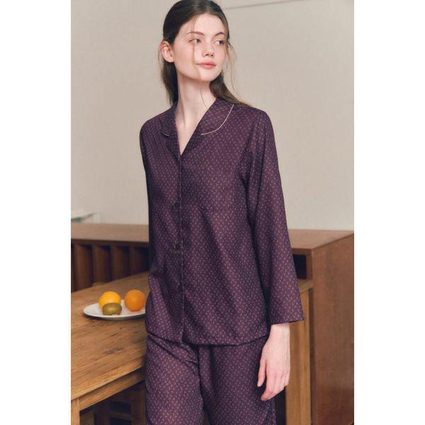 ビーナス 正常 プレミアム綿100番手 朱子 ジャカード捺染 女性パジャマ レディース寝巻き VPA4562W WI C_P405792140