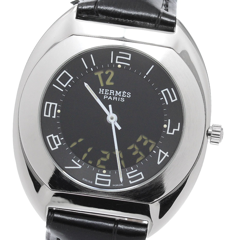 エルメス HERMES ES1.710 エスパス クォーツ メンズ _961409【中古】