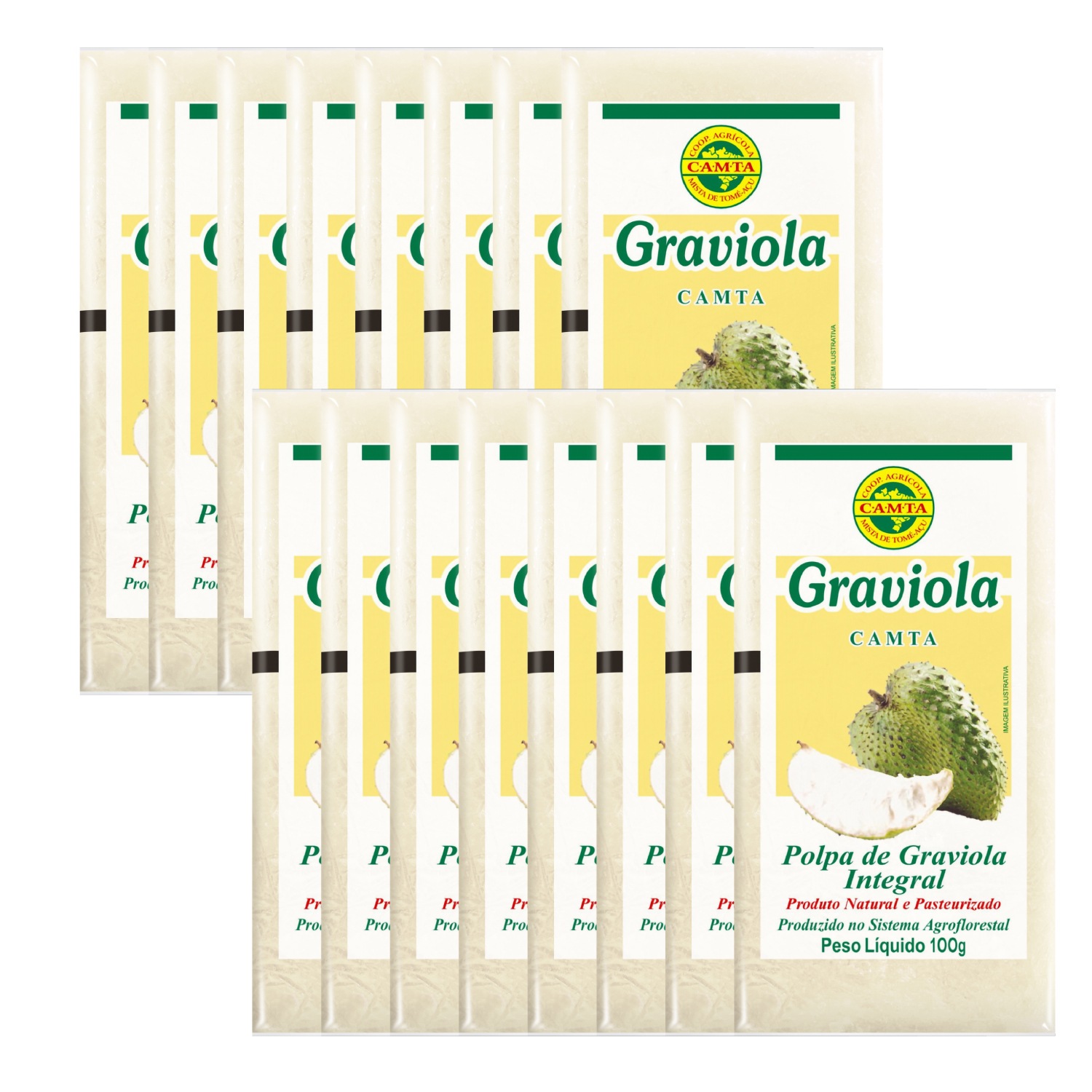 冷凍グラヴィオーラピューレ 100g×16パック(4袋セット) サワーソップ