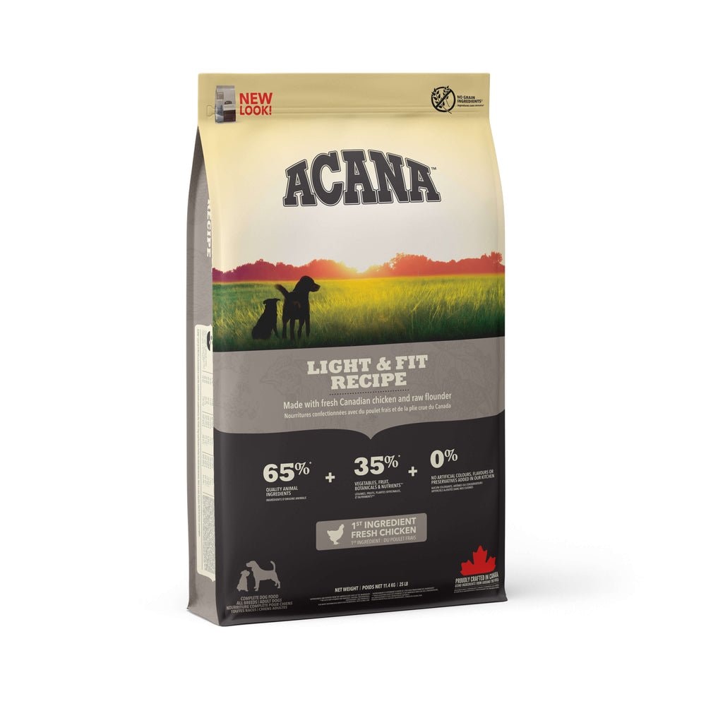 ライト＆フィットレシピ　体重管理　成犬用　１１．４ｋｇ　穀物不使用　正規品　ＡＣＡＮＡ　ドッグフード　ＣＲＣ45―02―05―10―10