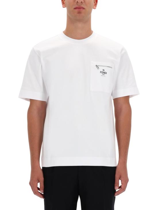 FENDI Men T-Shirts FY0936 ARYRF0QA0 WHITE
