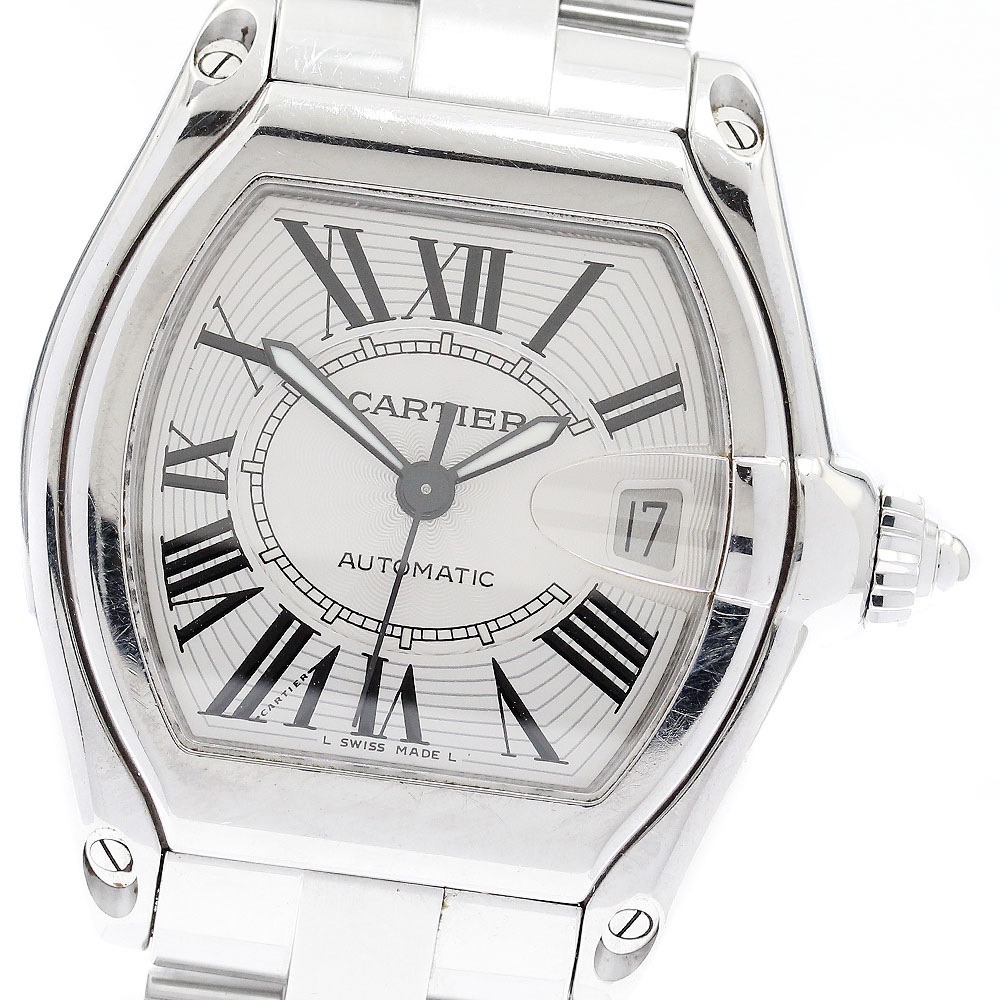 カルティエ CARTIER W62025V3 ロードスターLM デイト 自動巻き メンズ _901045【中古】
