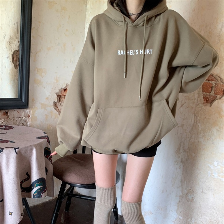 パーカー トップス ビッグスウェットパーカー レディース スウェットパーカー ビッグパーカー オーバースウェットフーディ フード付き トレーナー ビッグシルエット 長袖 ドロップショルダー ワイド 緑