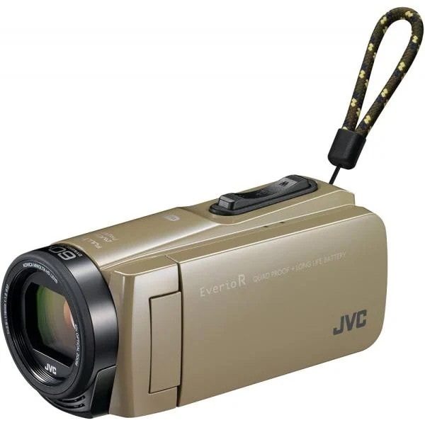【中古】JVCケンウッド ビデオカメラ Everio R 防水 防塵 Wi-Fi 64GB サンドベージュ GZ-RX670-C 44,880円