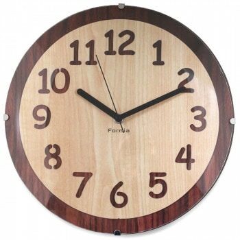 FORMIA　アナログ掛け時計　ブラウン　HIC-002