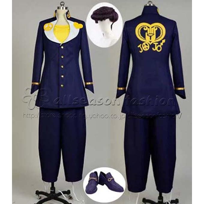 ジョジョの奇妙な冒険 風 東方仗助 ひがしかたじょうすけ コスプレ衣装ウィッグ靴コスチューム仮装変装cosplay