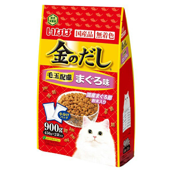 キャットフード　いなば　金のだし　ドライ　まぐろ味　９００ｇ（４５０ｇX２）X１０　ＣＲＣ35―15―20―10―00