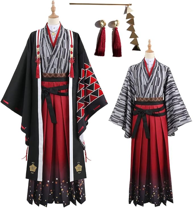 弦月藤士郎 コスプレ衣装 和服 変装 VTuber 「イアリング+かんざし」追加可能 アニメ イベント パーティ コスチューム変装