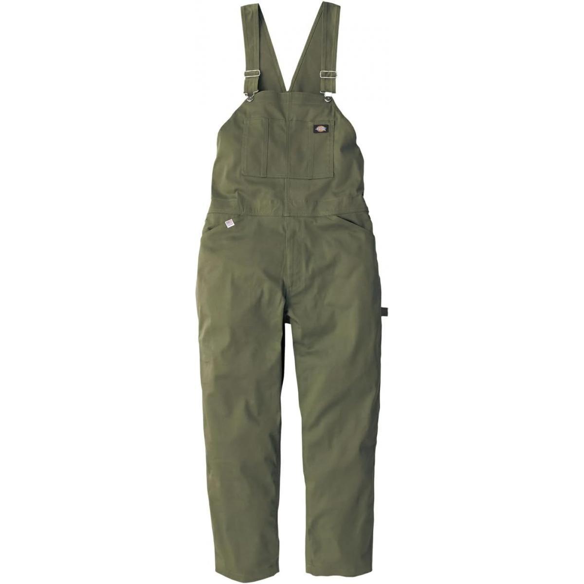 コーコス ディッキーズ Dickies T/Cストレッチオーバーオール 3L アーミー 3LD-769 作業服 作業着 長袖 メンズ レディース つなぎ 作業衣料