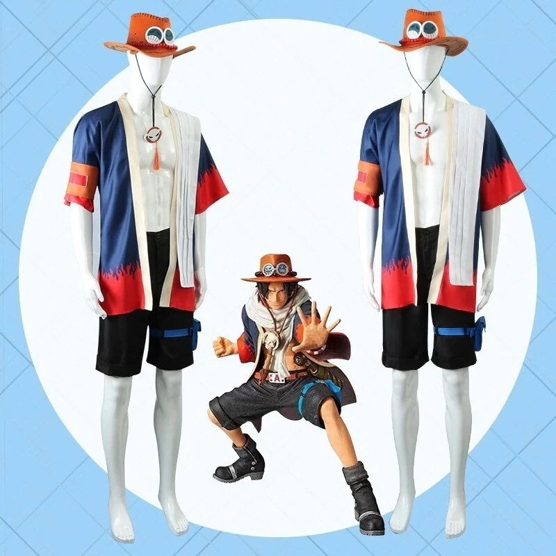 イベント 学園祭 クリスマス ハロウィン 帽子付き 衣装仮装変装 モンキーDルファ ポートガスDエース コスプレ服 火拳のエス 海賊王 ワンピース スーツ ハロウィン 2023年新作入荷コスプレ