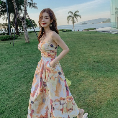 ワンピース デート フレアワンピース ロング ロング丈 かわいい 大人可愛い きれいめ シンプル カジュアル 大人 上品 おしゃれ お洒落 主役級 存在感 柄 夏 10代 20代 30代 レディース