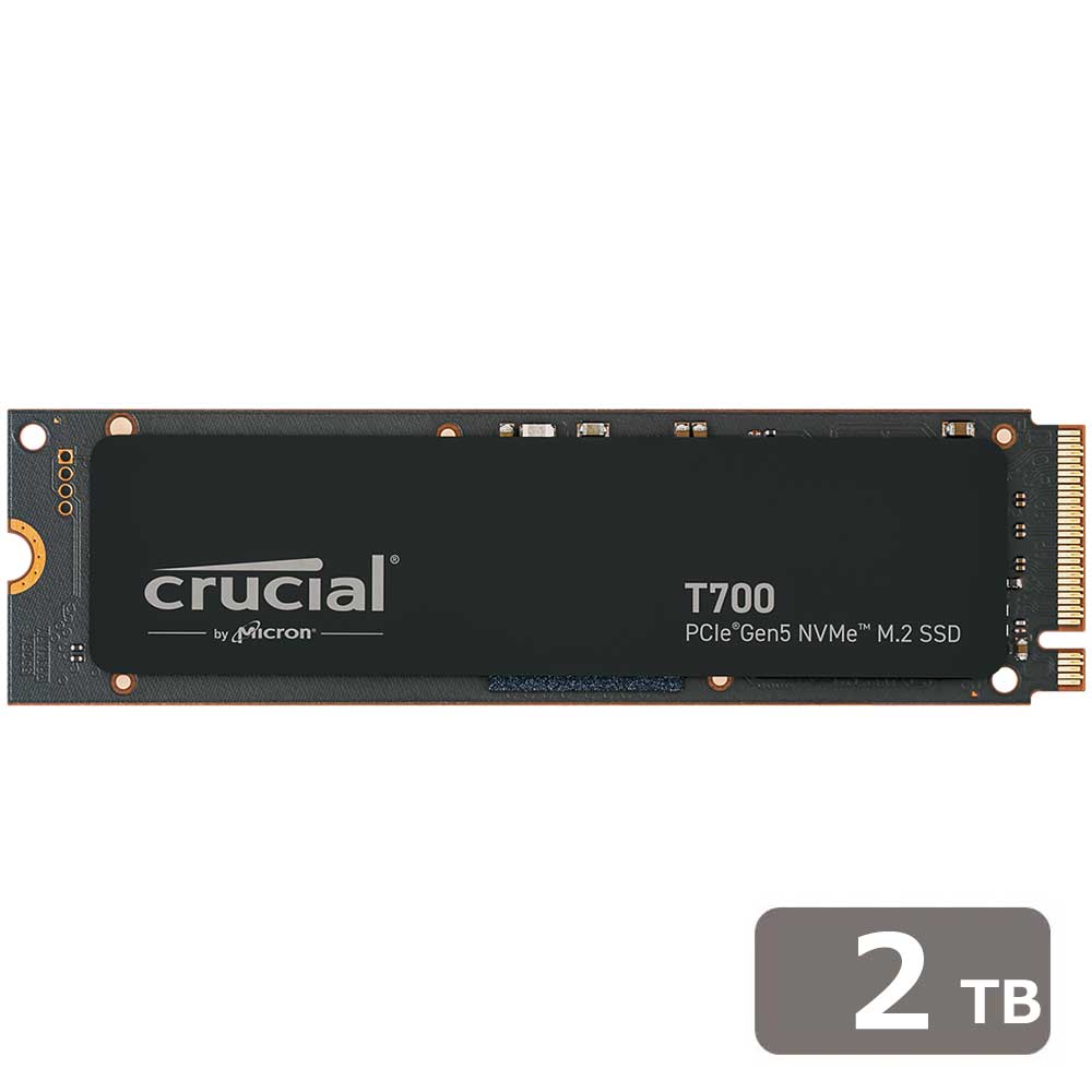 Crucialクルーシャル Crucial T700 2TB PCIe Gen5 NVMe M.2 SSD CT2000T700SSD3JP