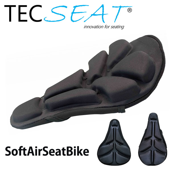 テックシート ソフトエアーシートバイク TECSEAT SoftAirSeatBike (送料無料) エアクッション サドルカバー サドル 衝撃吸収 エアロバイク サイクリング ロードバイク