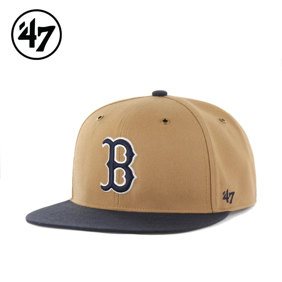 キャップ 帽子 ボストン・レッドソックス キャプテン キャメル×ネイビー Boston Red Sox WORK SHOP CAPTAIN CAP Camel×Navy 調節可能 チームロゴ