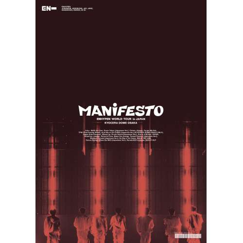 ENHYPEN ／ ENHYPEN WORLD TOUR ’MANIFESTO’ in JAPAN .. (DVD) TYBT-10081