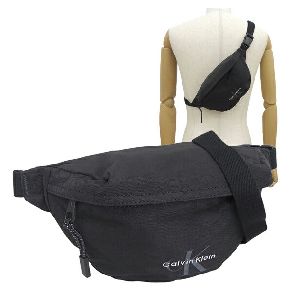 カルバンクライン バッグ メンズ ボディバッグ ブラック BOLD WAISTBAG LV04D3116G-BLACK CALVIN KLEIN