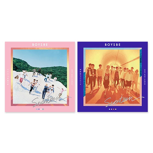 SEVENTEEN ミニ2集2点セット/ BOYS BE/ 再発売/ フォトブック2+ポスター型地図2+地図貼付型ステッカー2+フォトカード2+葉書10種