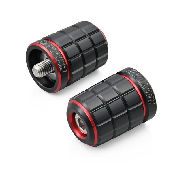 D39674 PREMIUM ZONE バーエンド カワサキ(M8)用 BRICK レッド