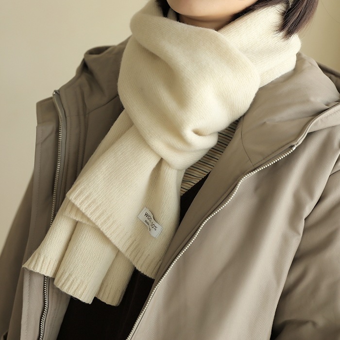 [韓国ファッション] あったかウールマフラー