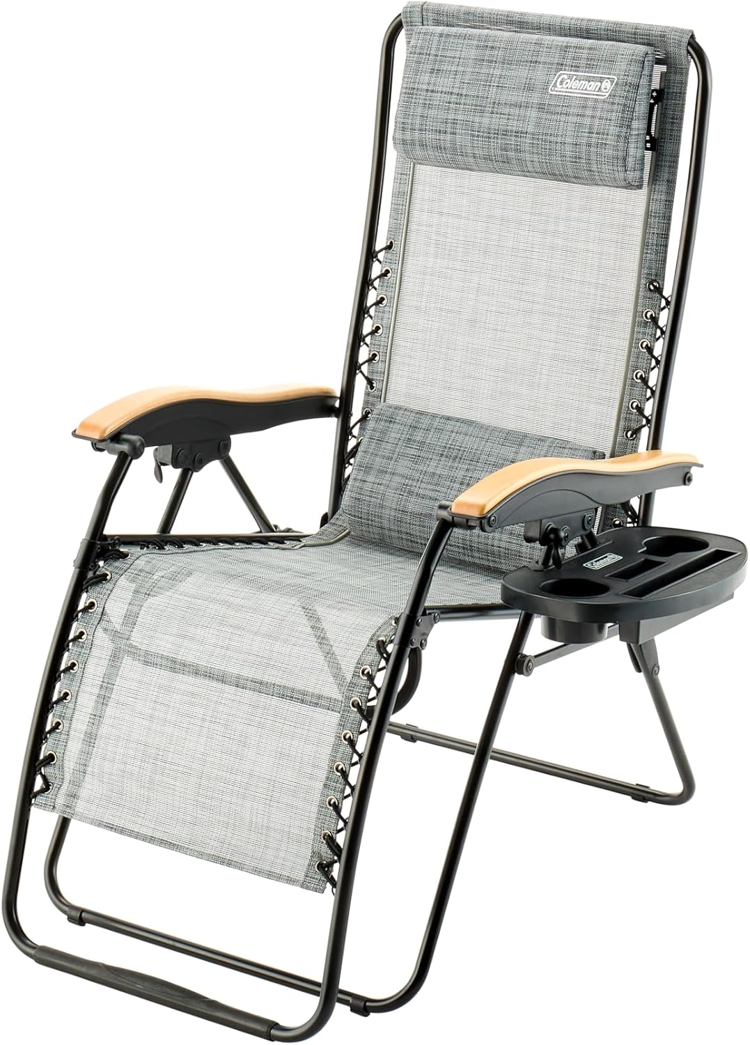 コールマン(Coleman)インフィニティチェア エアー（ヘザーグレー） 折りたたみ キャンプ 耐荷重100kg 簡単設営 リクライニング コンパクト収納 持ち運び可能 屋外 持ち運び ベランダ