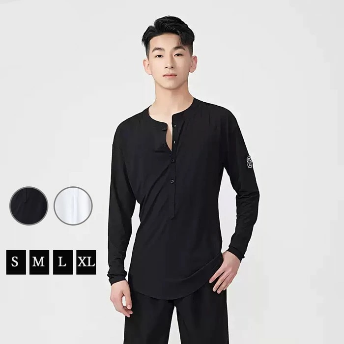 リピーター続出社交ダンス衣装 トップス メンズ ラテン ラテンダンス用シャツ 男性用 ダンス衣装 ダンスウェア 練習着 ワルツ チャチャチャ ルンバ ラテン ラテンダンスシャツ ステージ 衣装 男性社