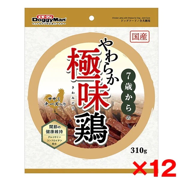 12個セット 7歳からのやわらか極味鶏ササミチーズ入り 310g