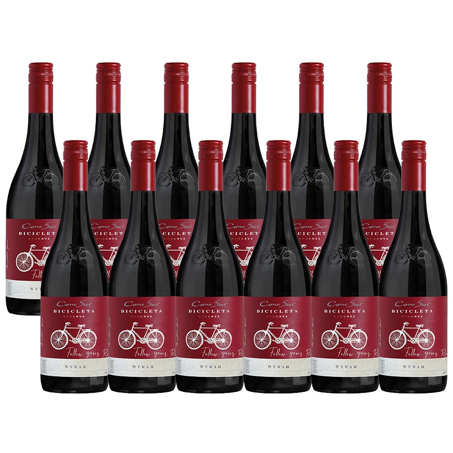 【ケース販売】 コノスル シラー ビシクレタ レゼルバ 750ml12本 [チリ/赤ワイン/辛口/フルボディ] 【北海道沖縄県東北四国九州地方は必ず送料