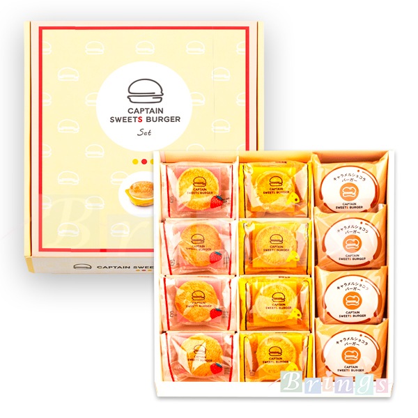 CAPTAIN SWEET S BURGER キャプテンスイーツバーガーセット 12個入 専用おみやげ袋(ショッパー)付き