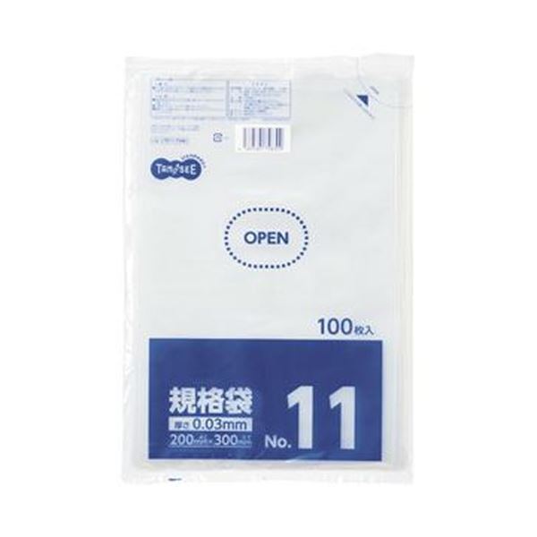 （まとめ）TANOSEE 規格袋 11号0.03200300mm 1セット（1000枚：100枚10パック）10セット 23,921円