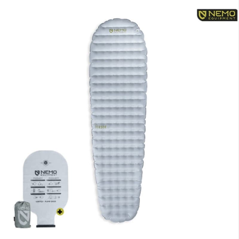テンサーエリート レギュラーマミー 軽量エアマット R値2.4 登山 キャンプ用 スリーピングマット 超軽量 スリーピングパッド 240g