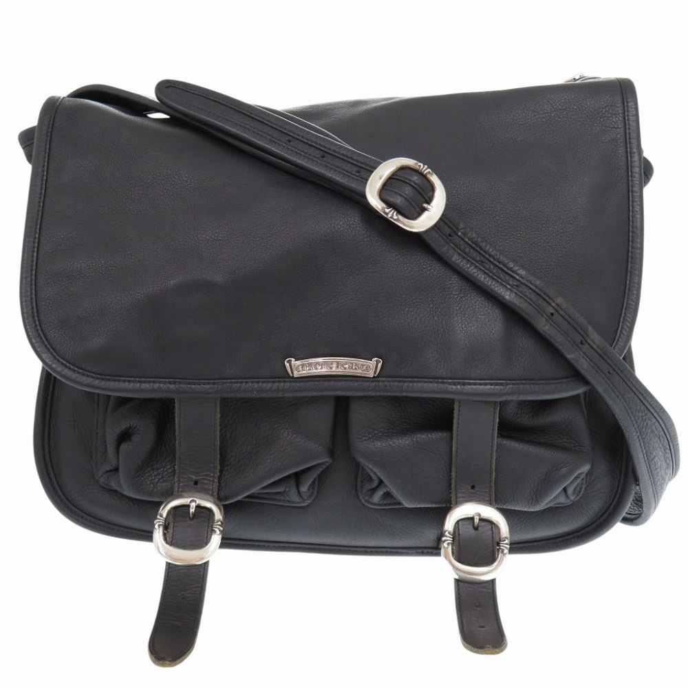 ガンスリンガー ショルダーバッグ レザー/シルバー925 ブラック 0997【中古】 メンズ