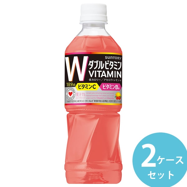 サントリー ダカラ ダブルビタミン 500mlPET 48本(24本×2ケース) (全国一律送料無料) DAKARA Wビタミン スポーツドリンク アセロラ レモン 熱中症対策 ペットボトル