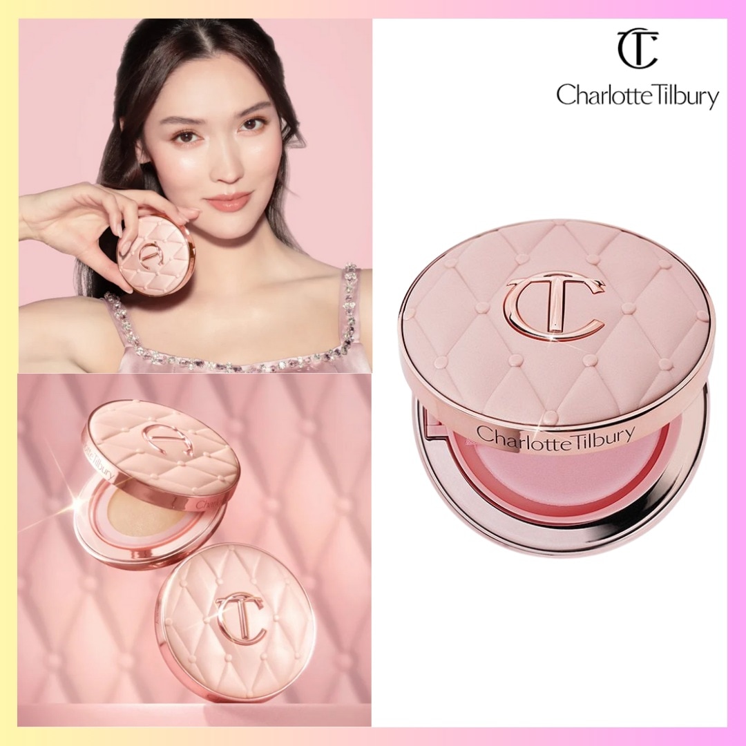 [Charlotte Tilbury] NEW! Pillow Talk Beautyfying Cushion Foundation 4 Colors クッションファンデーション + Omake