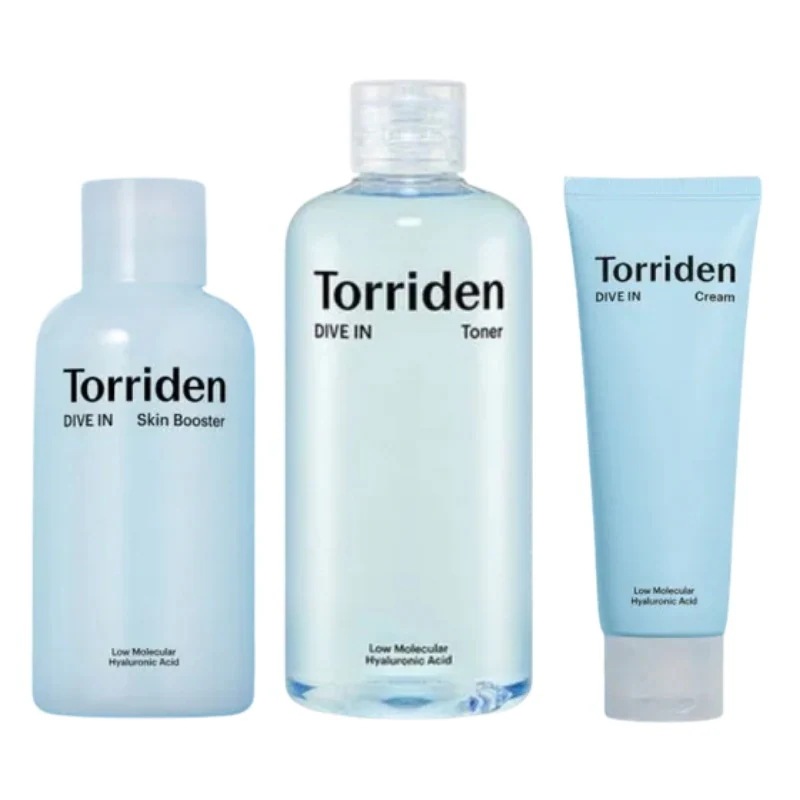 ダイブイン低分子ヒアルロン酸 トナー 300ml + スキンブースター 200ml + クリーム 80ml