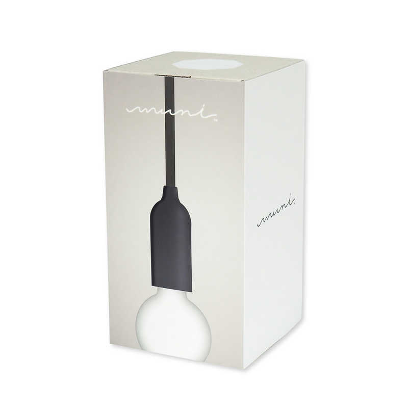 ビートソニック　LED照明 ペンダントライト 電球別売 muni マットブラック E17　MP02C