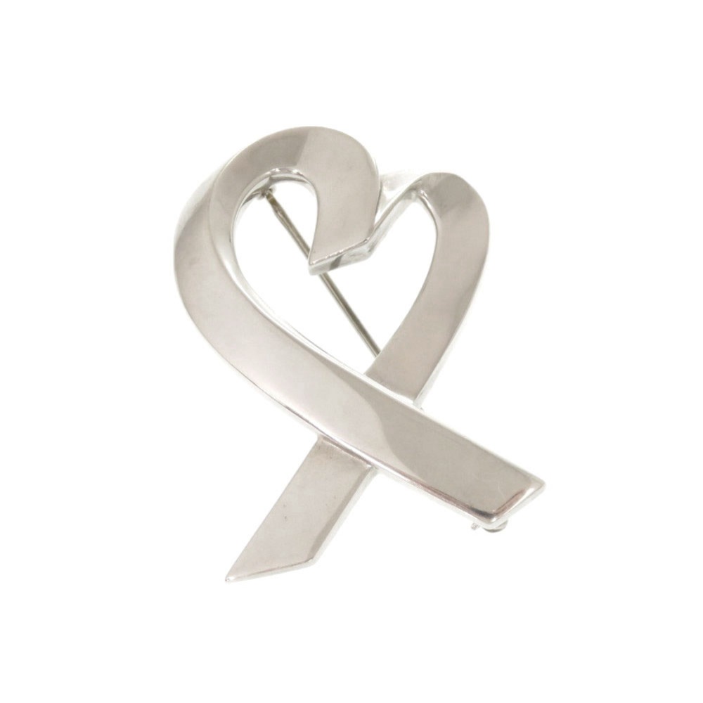 美品 ラビングハート ブローチ シルバー925 シルバー 1776【中古】 レディース