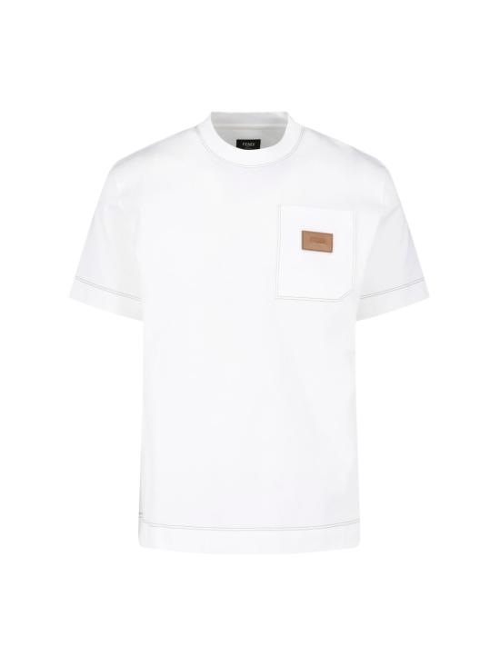 FENDI Men T-Shirts FY0936 B05I F0H0G White
