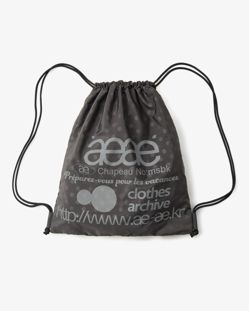 【AEAE】 WEB LOGO DOT GYM SACK [GREY] リュック 正規品