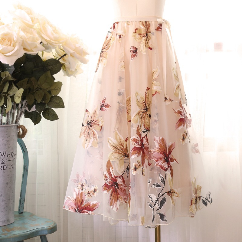 Y's ワイズ　レディース　ロングスカート 花柄　サイズ2 ワイズ 花柄スカート Y's ワイズ レディース ロングスカート 花柄