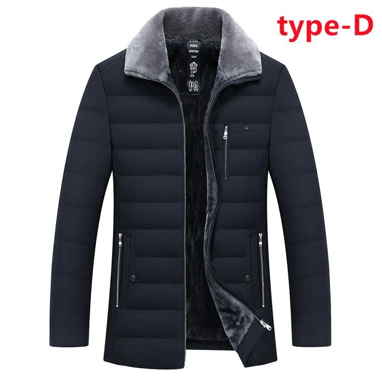 【赤字開催】ダウンコート 秋冬 真冬 スタンドカラージャケット メンズ ハーフ レザー 合皮 ビジネス 紳士服 通勤 柔らかい革プルゾン
