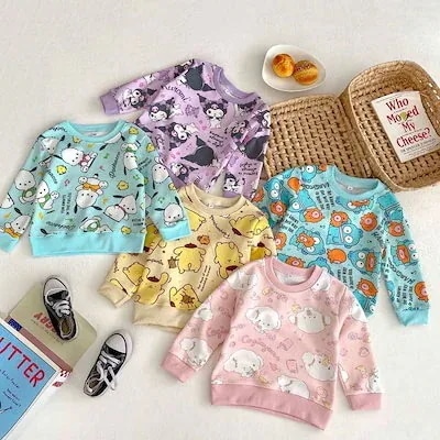 【新品登场快速出荷】サンリオクロミ 可愛い パーカー子供服 子供服 キッズ 男子 Tシャツシャツ新作 秋冬 女子 品質良い