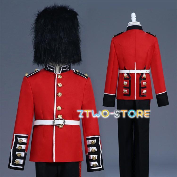 XS/S/M/L/XL 伯爵 貴族 服 男性用スーツ 4点セット 皇室 儀仗隊 コスプレ衣装 イギリス 護衛隊 メンズ 中世 大人