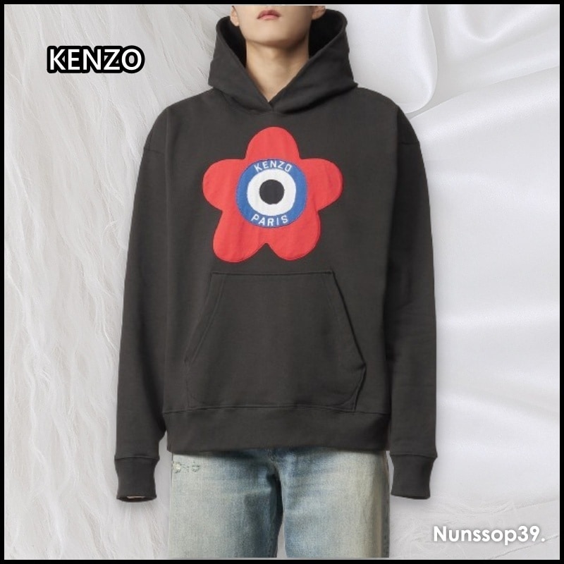 KENZO ターゲット ロゴ コットン フード