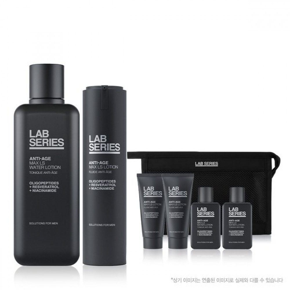 ラボ・シリーズ 単独ギフトセット (+クレンザー 30ml & トラベルバッグ) アンチエイジ マックスLS スキン&ローション デュオ