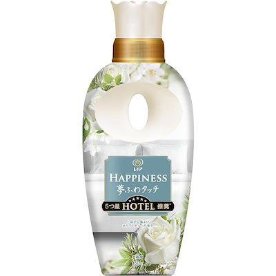 他サイト： レノア ハピネス 夢ふわタッチ 柔軟剤 ホワイトティー 本体 450mL レノアハピネス いい香り ホワイト ティー の 香り 5つ星ホテル発想 ホテル セレクトの商品画像