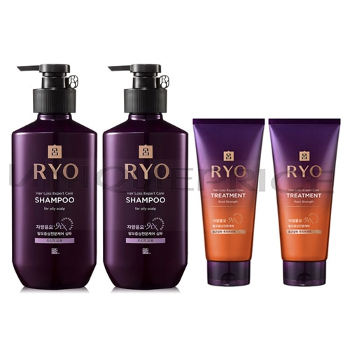 ジャヤンユンモシャンプー400ml x 2ea脂性頭皮用+ 滋養潤毛トリートメント330m x2ea